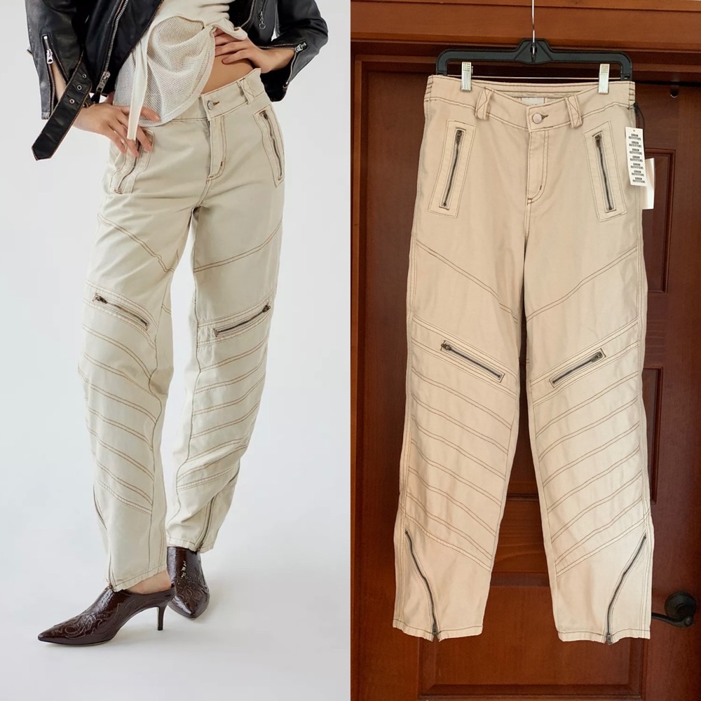 BRAND NEW BDG Urban Outfitters Tapered Twill Moto Jeans ❤️